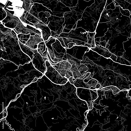 Area map of Bilbao, Spain