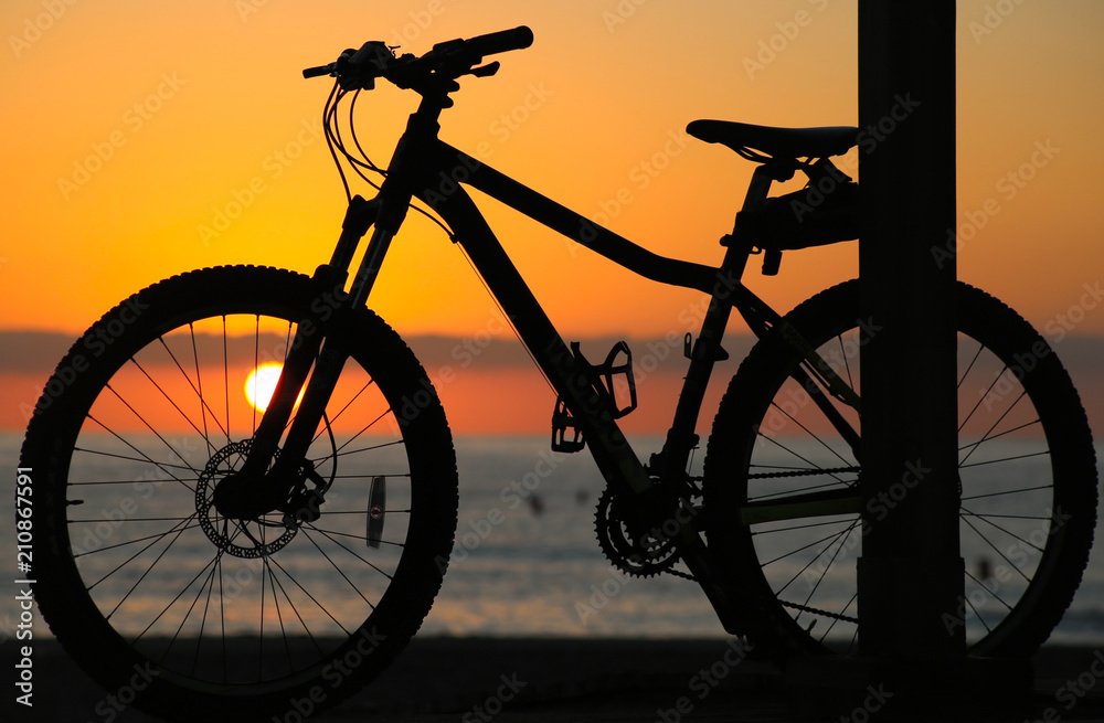 Obraz premium Bike On The Beach