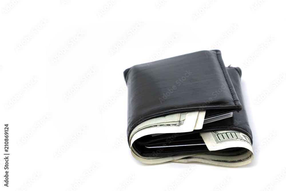 Wallet Full of Cash Money USA Representing Wealth and Riches or Savings Wallet Full of Cash Money USA Representing Wealth and Riches or Savings