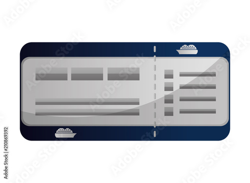 cruise ship ticket board pass travel