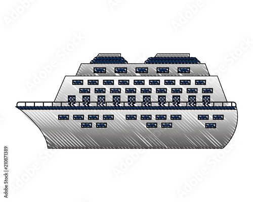 cruice ship isolated icon