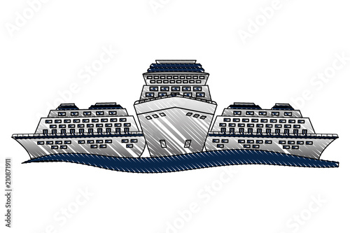 cruice ships isolated icon