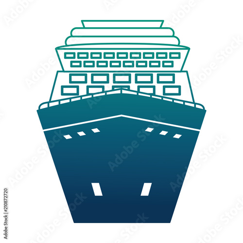 cruice ship isolated icon