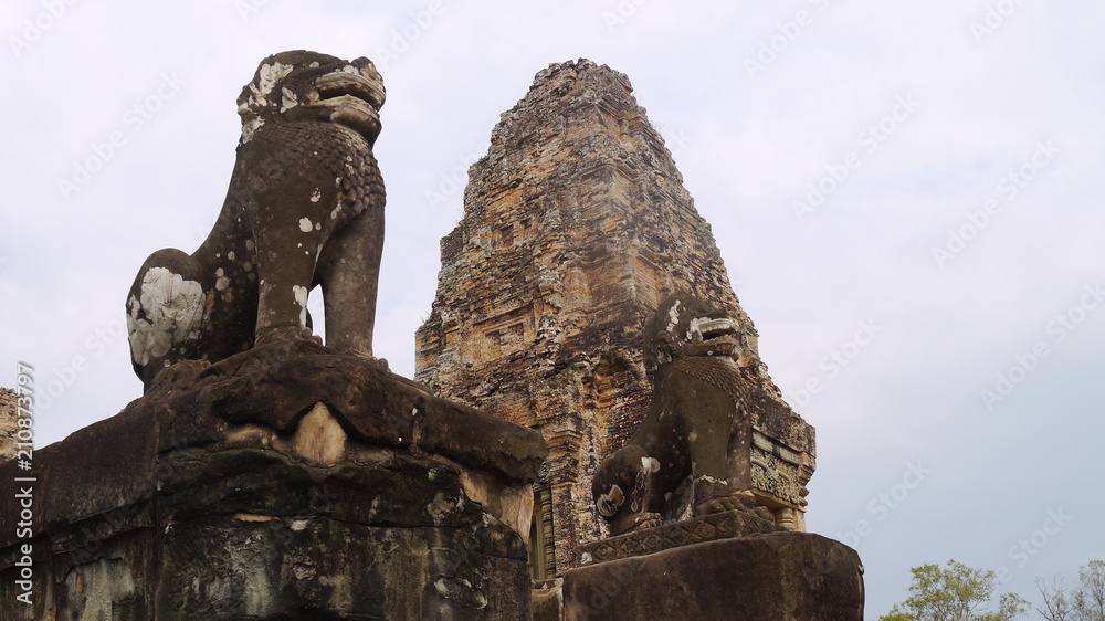 skulptur east mebon tempel kambodscha
