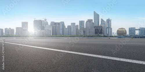 Prospects for expressway  asphalt pavement  city building commercial building  office building