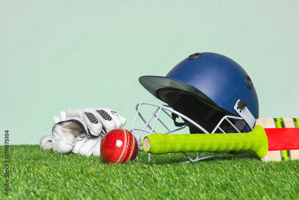 Cricket equipment Cut Out Stock Images & Pictures - Alamy