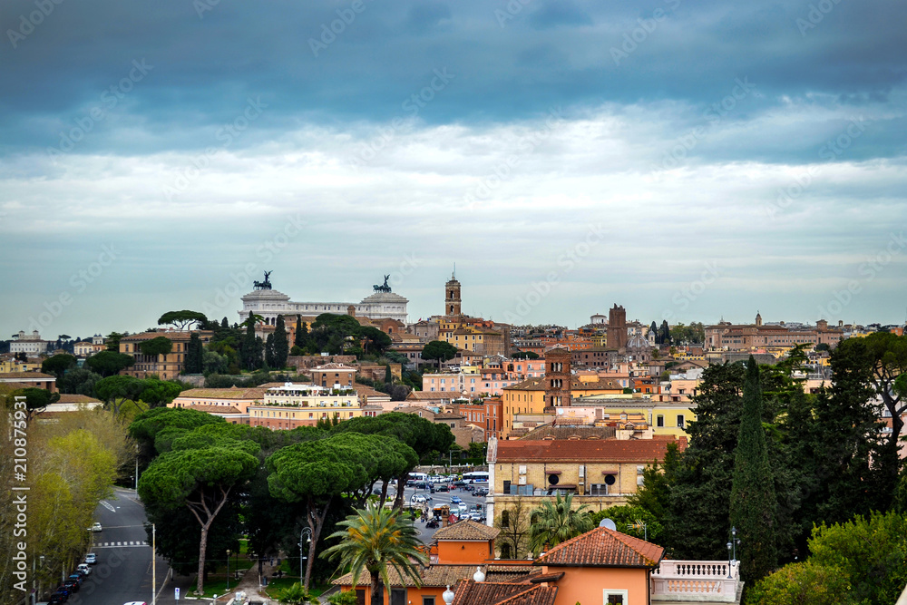 Beautiful ancient town. Rome, Italy