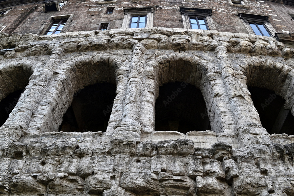 Ancient Roman ruins in Rome, Italy