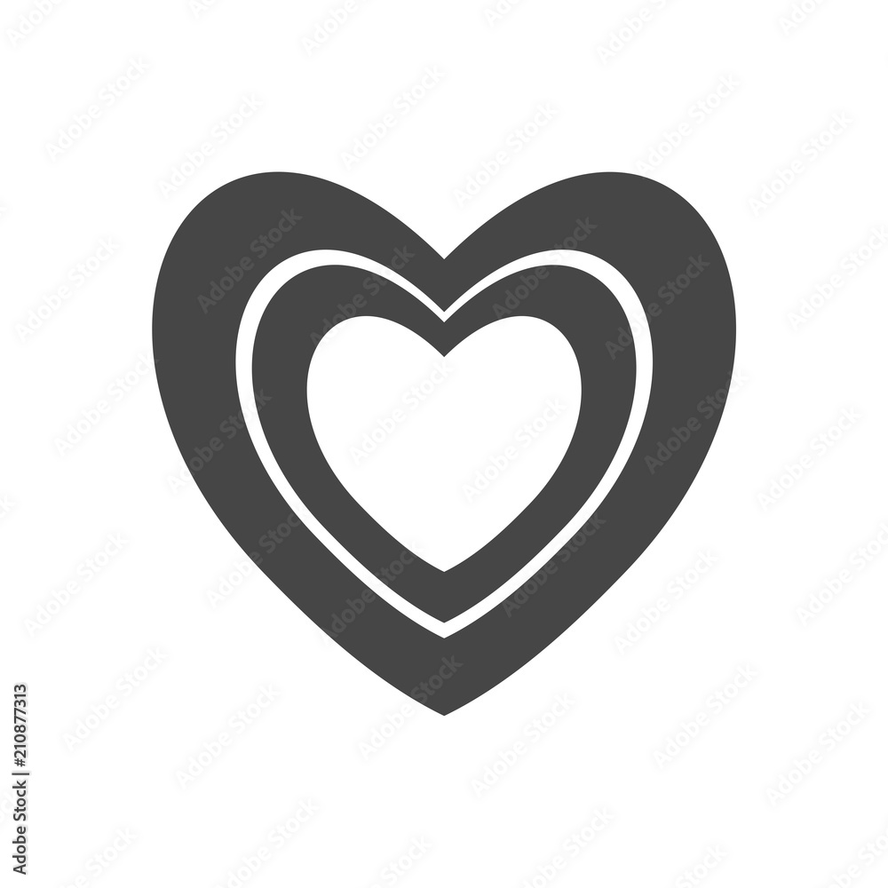 Black heart icon, Heart sign Black heart icon, Heart sign