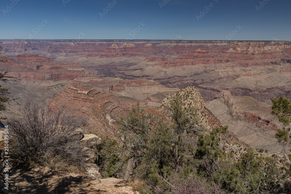 View  from Grandview Trail into the Grand Canyon, Arizona, USA
