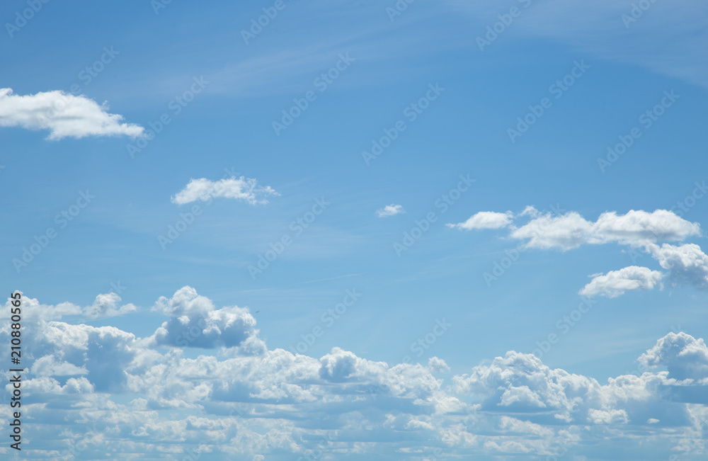 Beautiful blue sky with clouds Beautiful blue sky with clouds
