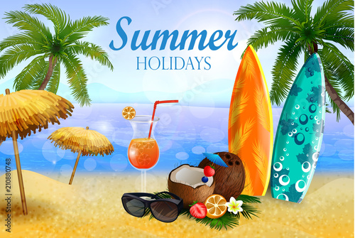 tropical vector background