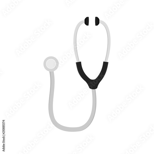 Isolated stethscope medical equipmentcon icon