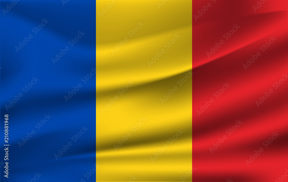 Flag of Romania illustration