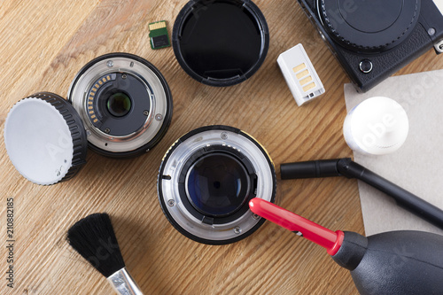 Camera and lens cleaning