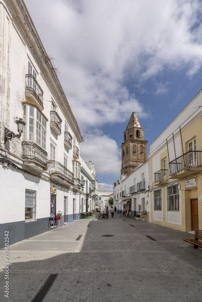 una calle del centro de al villa de Medina Sidonia, España
