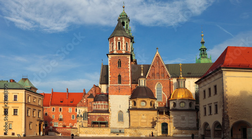 Krakow, panoramic of the Wawel Cathedral, Poland