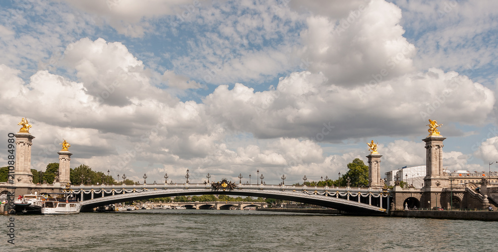 Fototapeta premium France. Bridges over the river Seine in Paris