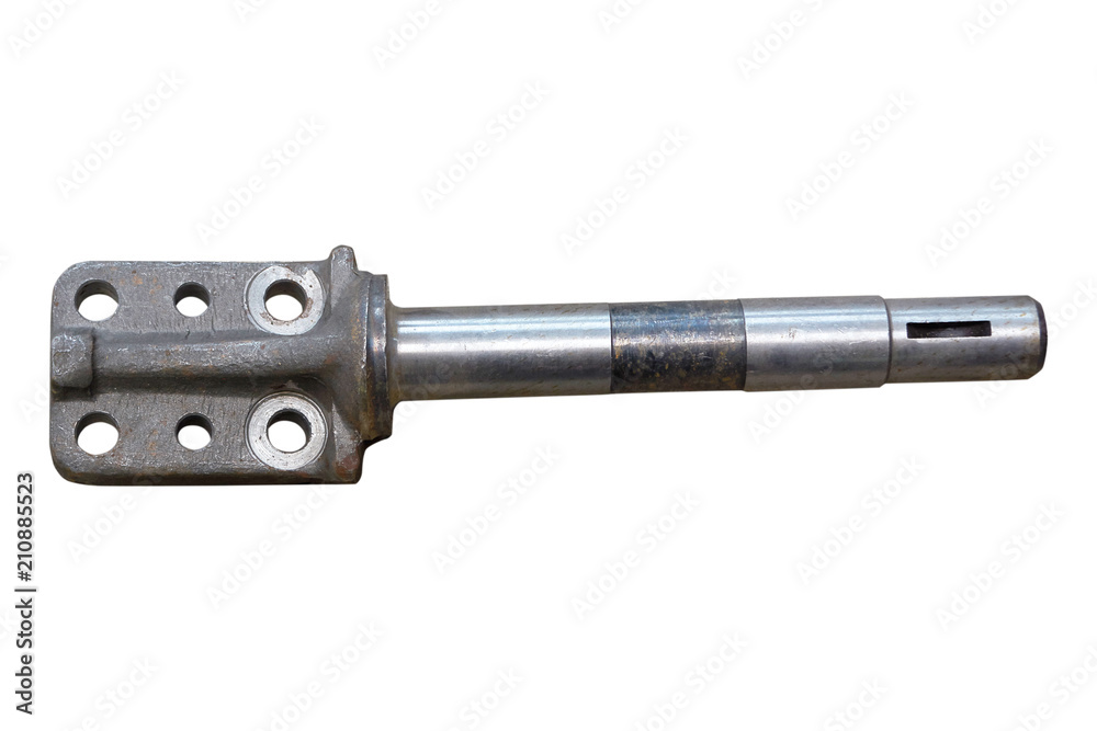 rotary axle of the tractor on isolated white background rotary axle of the tractor on isolated white background