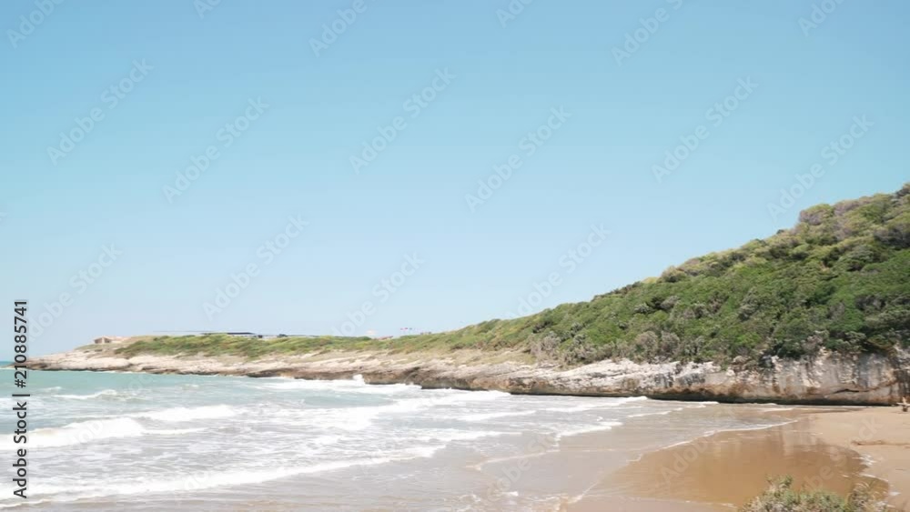 Landscape of wild beach in the Gargano, Puglia, Italy. Landscape of wild beach in the Gargano, Puglia, Italy.