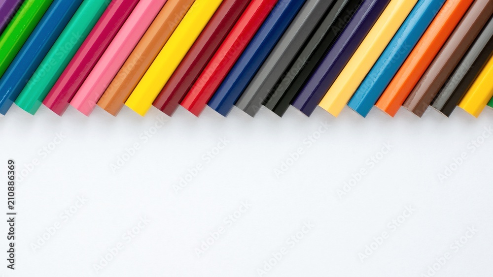 Color pencils isolated on white background Color pencils isolated on white background