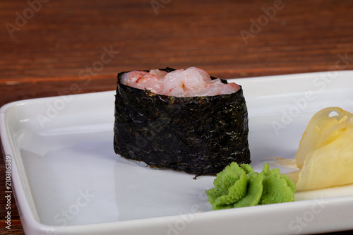 Nigiri sushi sweet prawn