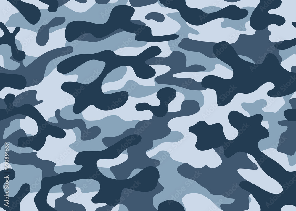 texture military camouflage repeats seamless army blue hunting Stock Vector  | Adobe Stock