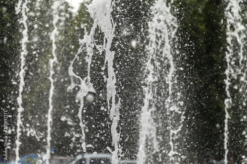 Splashing water from a fountain © shandor_gor