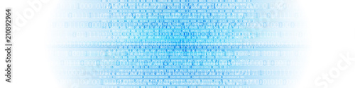Technology background. Binary computer code.  Vector illustration.