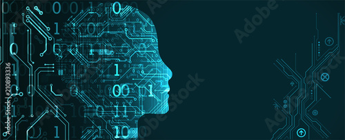 Artificial intelligence concept. Technology background.
