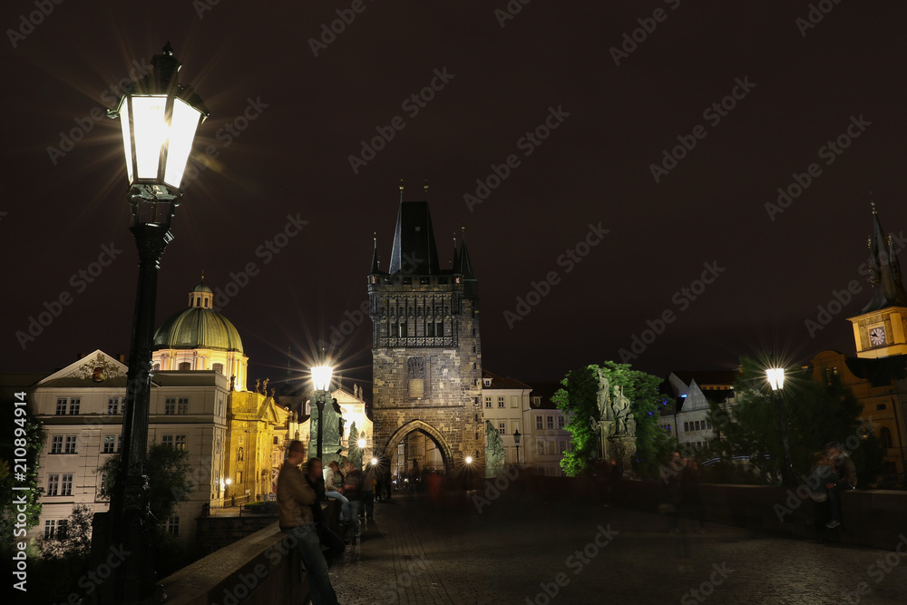 Obraz premium Prague by night