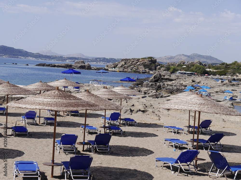 grecka plaża. kurort