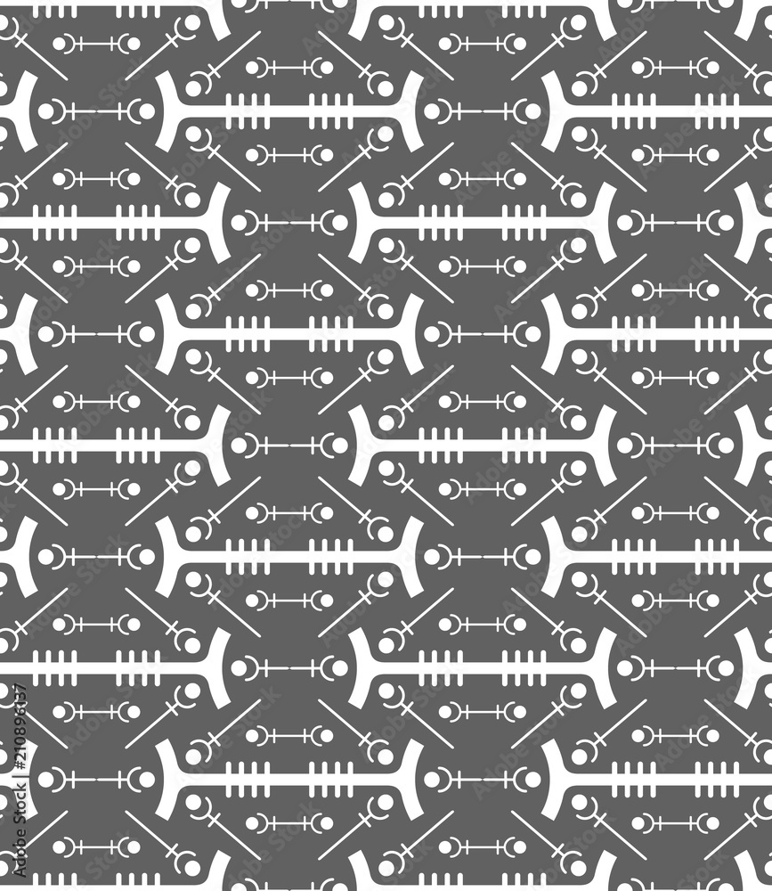 Abstract seamless pattern. Modern technologies. Abstract seamless pattern. Modern technologies.