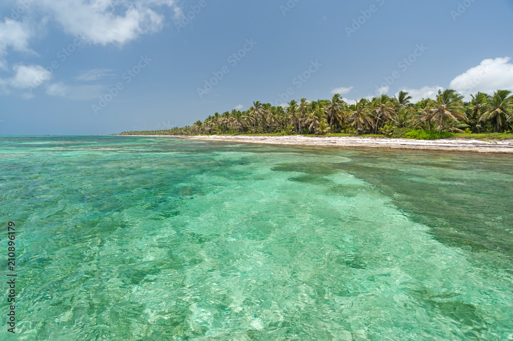 Caribbean beach near Punta Cana, Dominican Repuböic