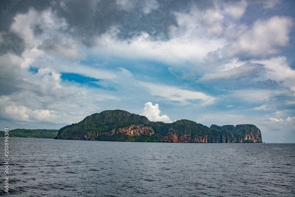 Fototapeta premium sunset in kophiphi