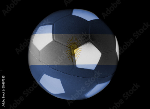 Argentina Flag on Soccer ball