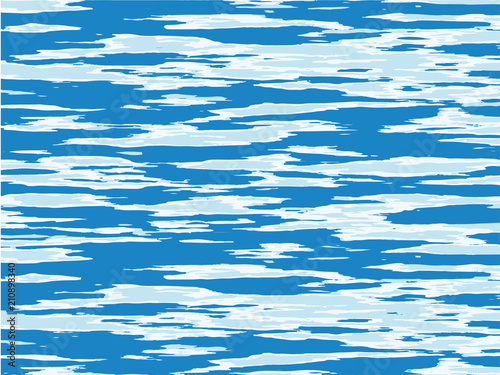 The texture of the water. Abstract natural background with different shades of blue. Vector illustration 