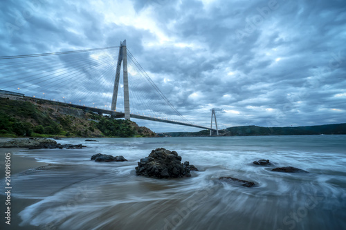 Fototapeta Yavuz Sultan Selim Bridge , latest photos, Istanbul, Turkey