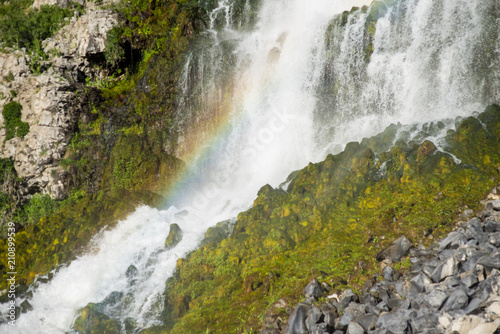 Waterfall highlighting a Rainbow