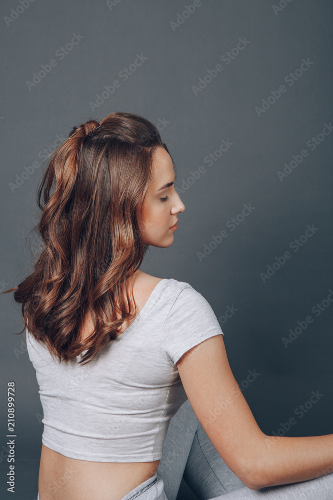 girl posing in studio girl posing in studio