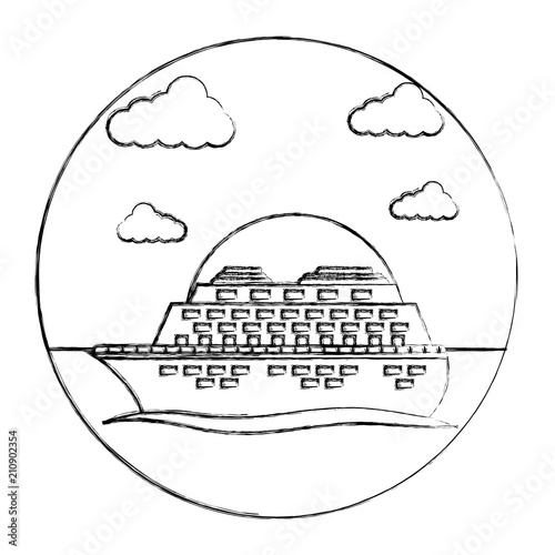 cruise ship travel ocean tropical vacation