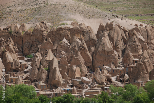 Kandovan village in Northern Iran photo