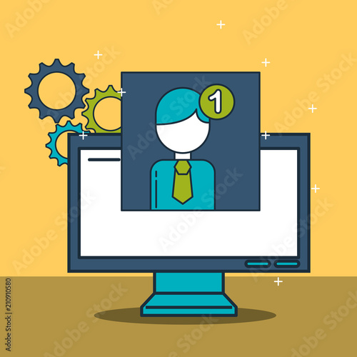 digital marketing computer profile notification