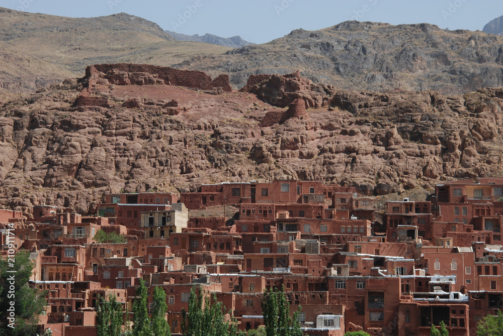 View of Abyaneh, historic Iranian village