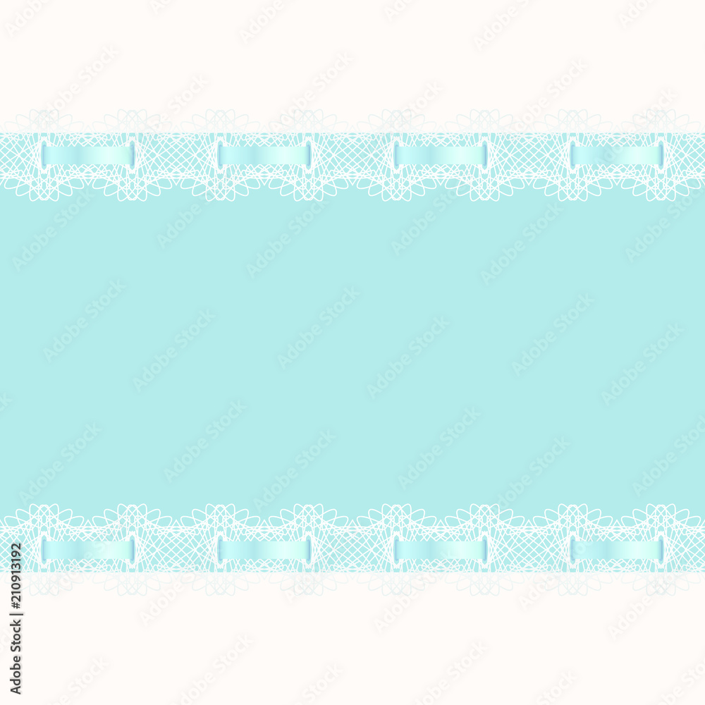 Abstract background decorated with lace and ribbon. Frame for message Abstract background decorated with lace and ribbon. Frame for message