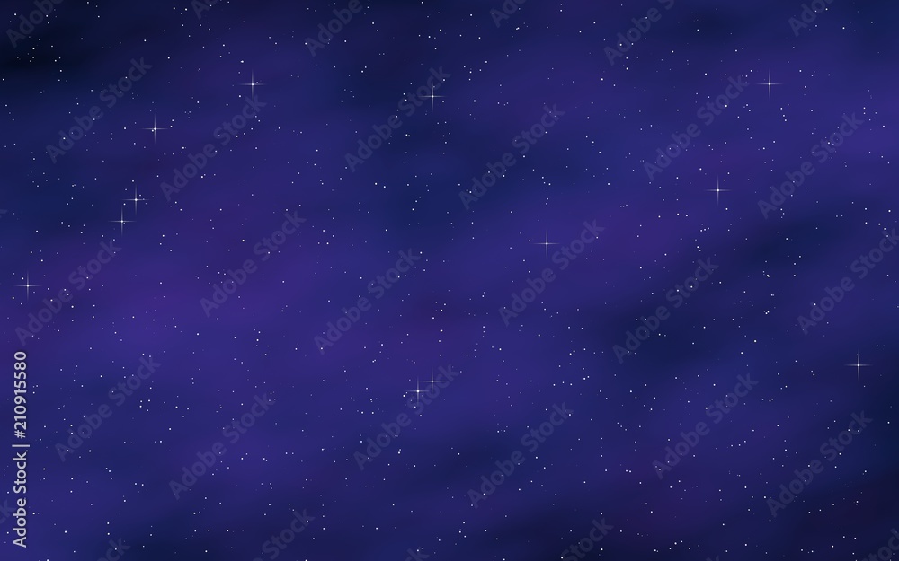 Fototapeta premium Colorful and beautiful space background. Outer space. Starry outer space texture. 3D illustration