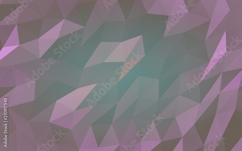 Fototapeta Naklejka Na Ścianę i Meble -  Abstract triangle geometrical purple background. Geometric origami style with gradient. 3D illustration