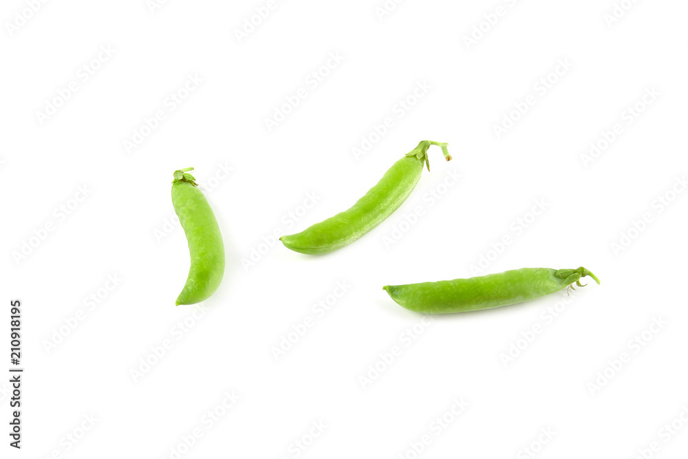 Fresh green pea isolated Fresh green pea isolated