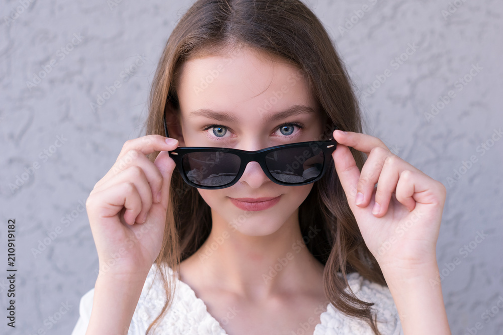 Good-looking girl with magnificent glance Good-looking girl with magnificent glance