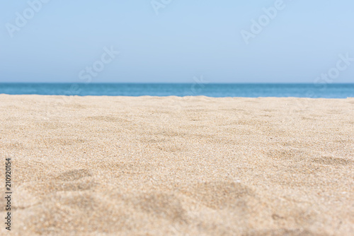 sea sand and blue sea background